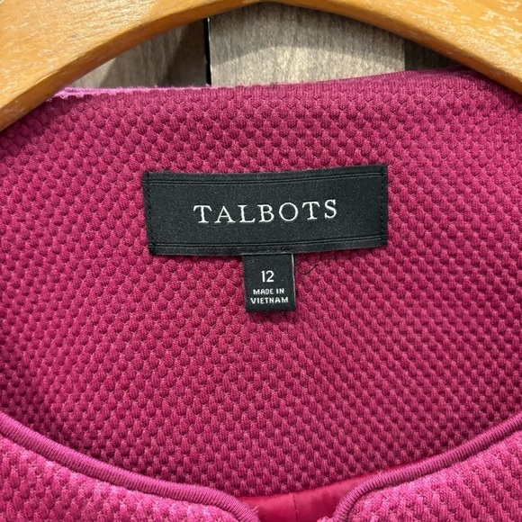 Talbots Blazer Jacket 12 Zip Front Lined - Picture 3 of 9